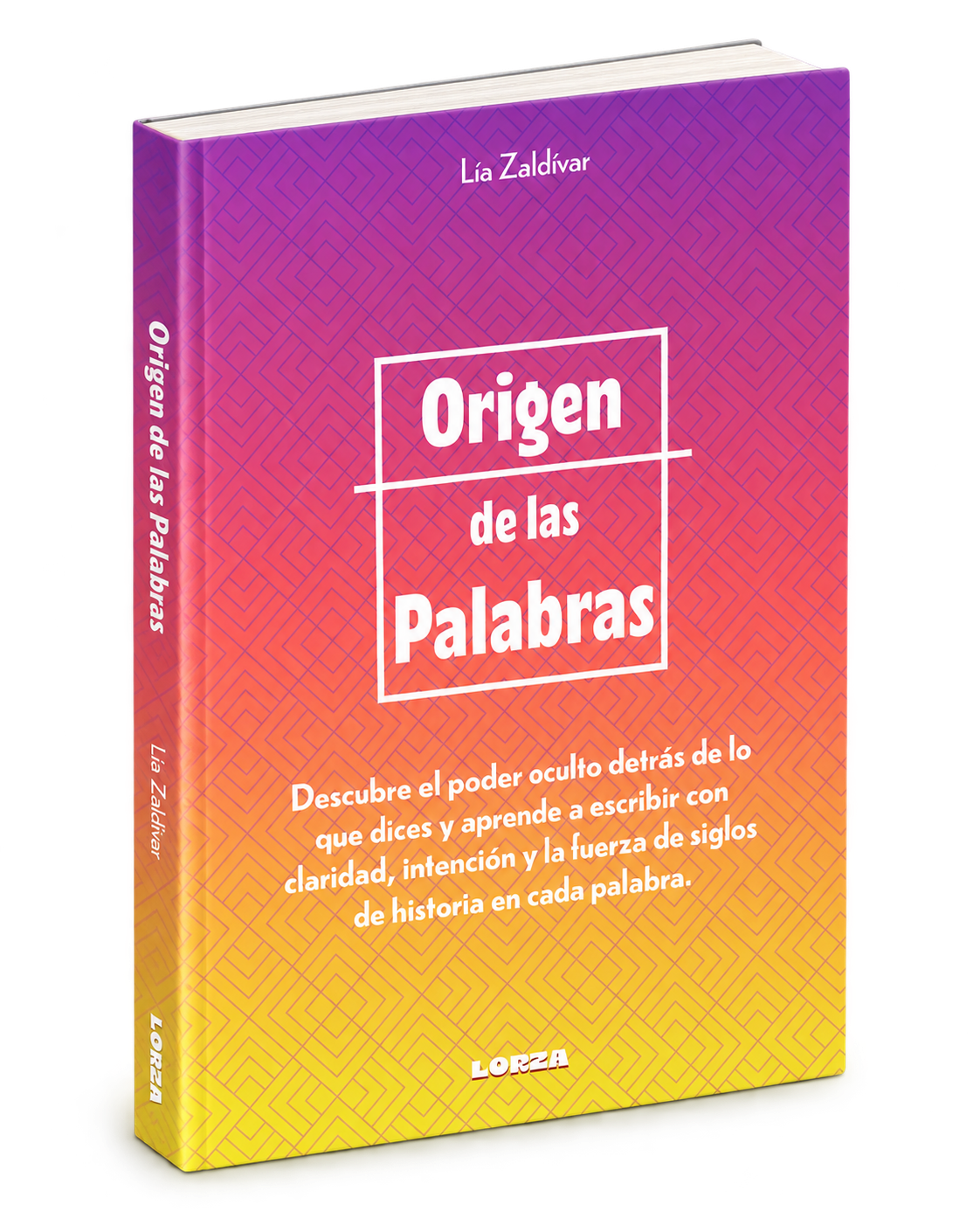 Mockup del libro Origen de las Palabras